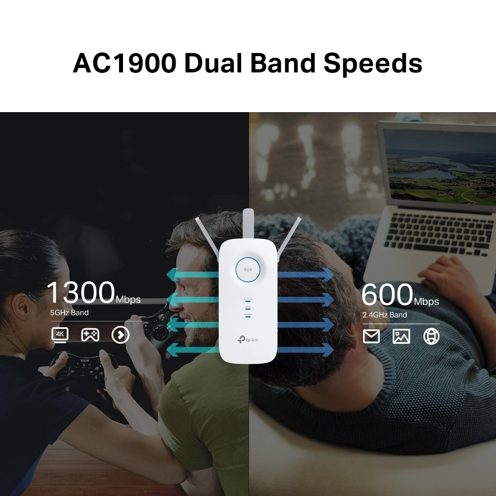 RE550 AC1900 Wi-Fi Range Extender TP-LINK מגדיל טווח מבית