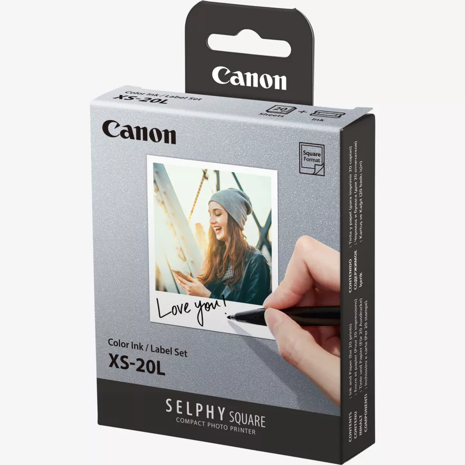 ערכת דיו צבעוני + 20 ניירות הדפסה Canon XS-20L