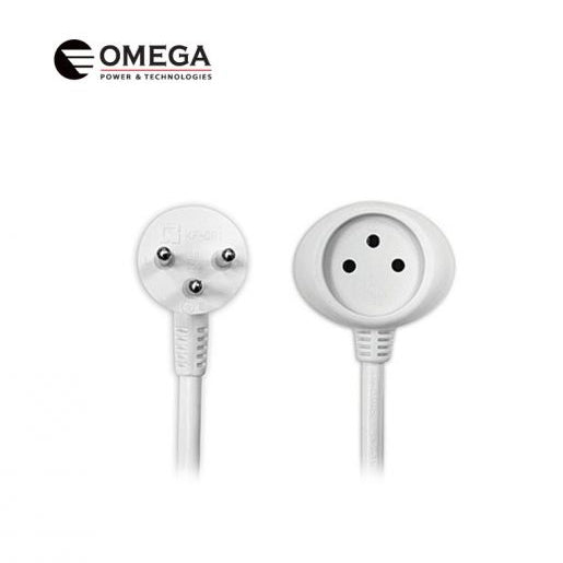 כבל חשמל מאריך 1 מ' Omega