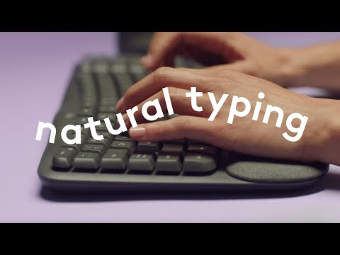 סט מקלדת ועכבר ארגונומיים Logitech Wave Keys and Lift Combo