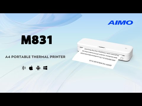 מדפסת אלחוטית A4 תרמית ניידת נטענת Aimo M831