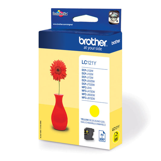 ראש דיו צהוב Brother LC121