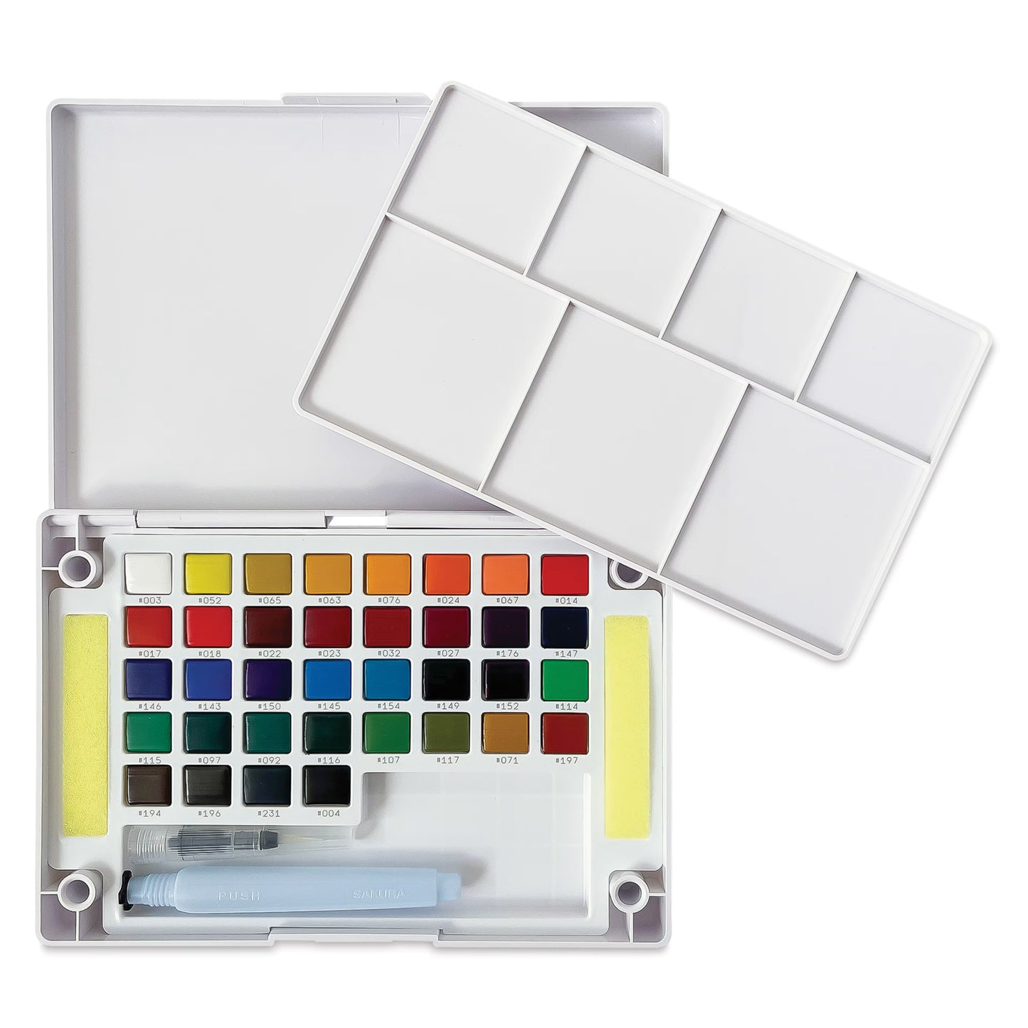 סט 36 צבעי מים ומכחול מיכל מיוחד - Sakura Koi set XNCW-48N