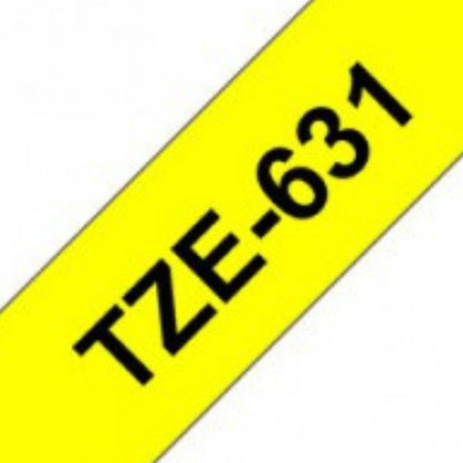 סרט TZE-631 שחור על צהוב 12 מ"מ Brother