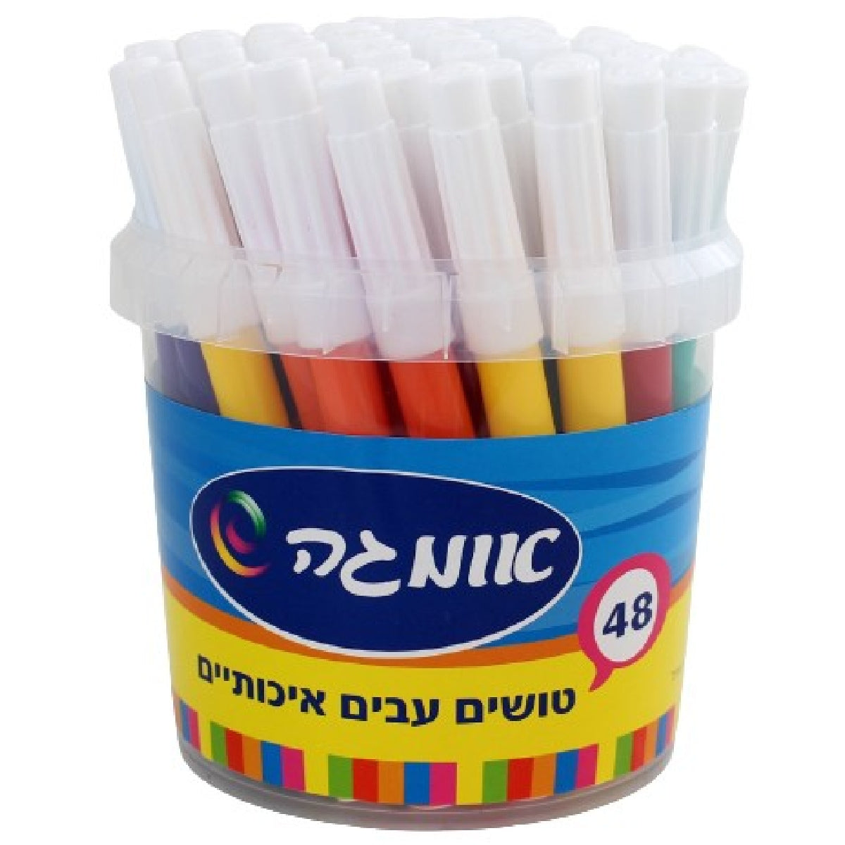 טוש עבה בכוס על בסיס מים ( 48יח ) אומגה