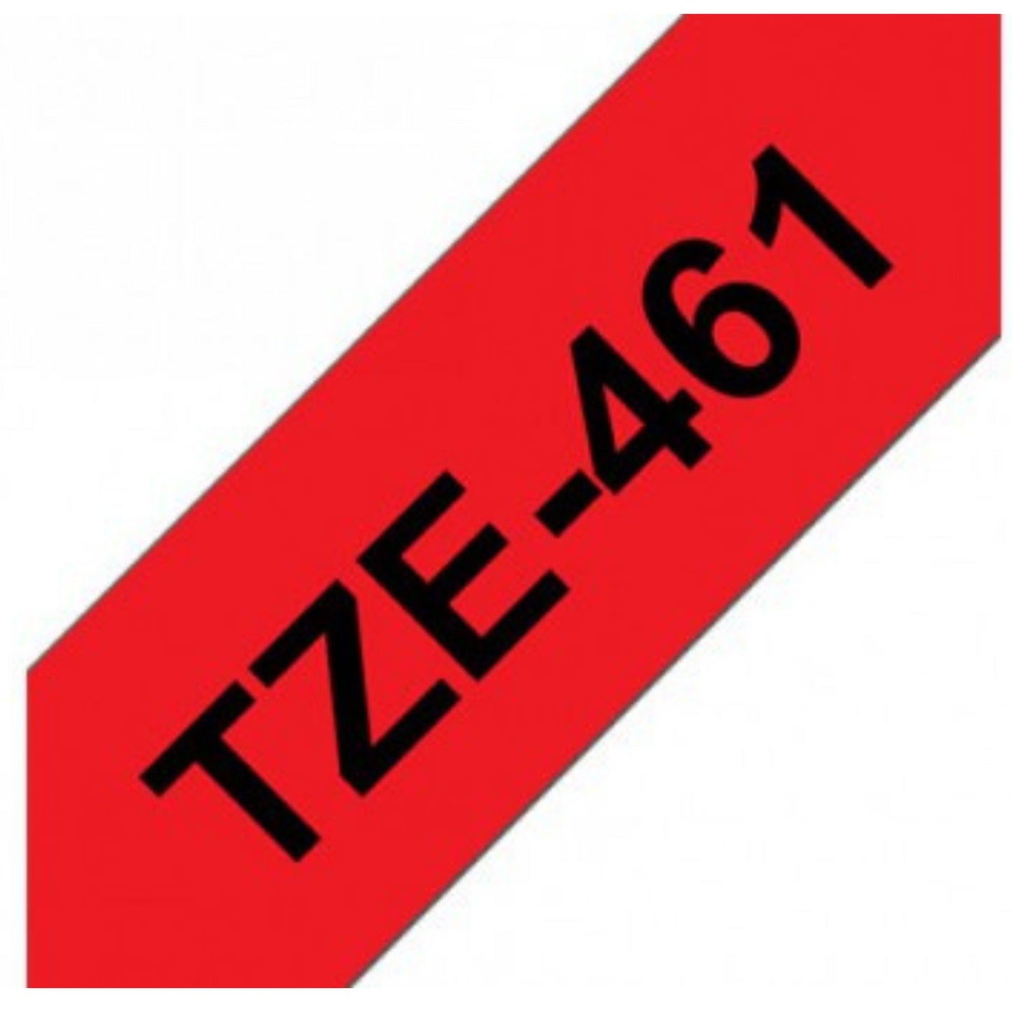סרט תוויות שחור על רקע אדום 36 מ"מ דגם Brother TZE461