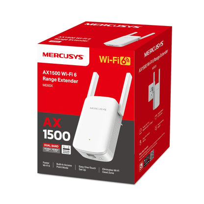מגדיל טווח ME60X AX1500 Wi-Fi 6 Mercusys