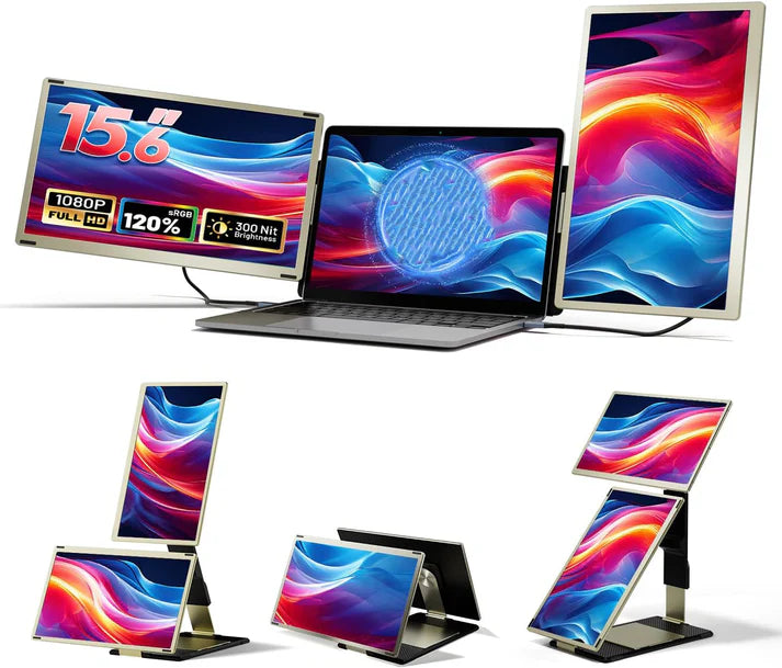 זוג מסכים ניידים 15.6" Ofiyaa Tri-Screen S6