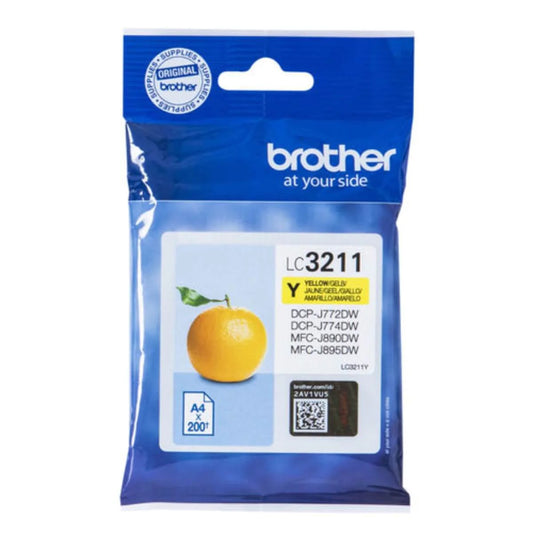 ראש-דיו-צהוב-brother-lc3211