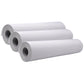 3 גלילים סדין נייר קרפ למיטת רופא - לבן