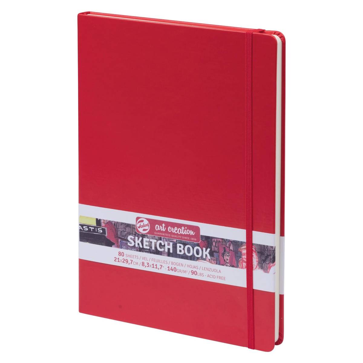 ספר רישום - סקטצ'בוק אדום A4 Talens