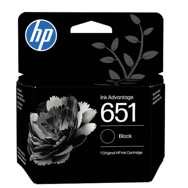 ראש דיו מקורי HP651 C2P10AE שחור
