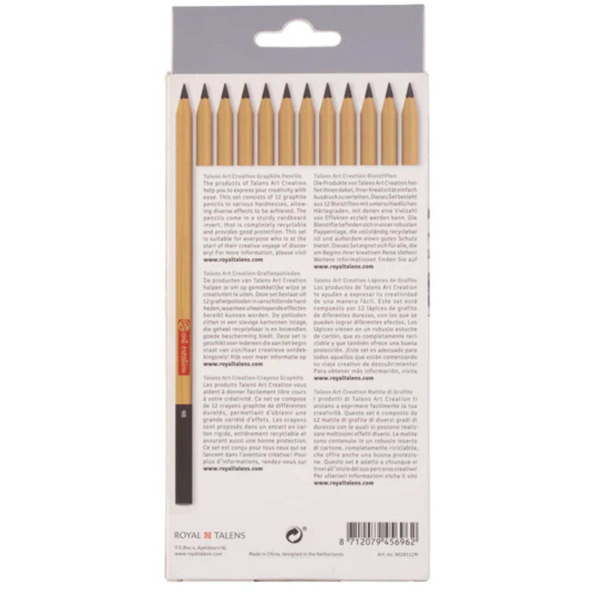 סט 12 עפרונות שרטוט Talens Art Creation