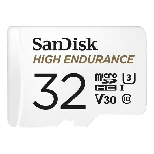 כרטיס SanDisk High Endurance microSDHC 32GB + SD Adapter