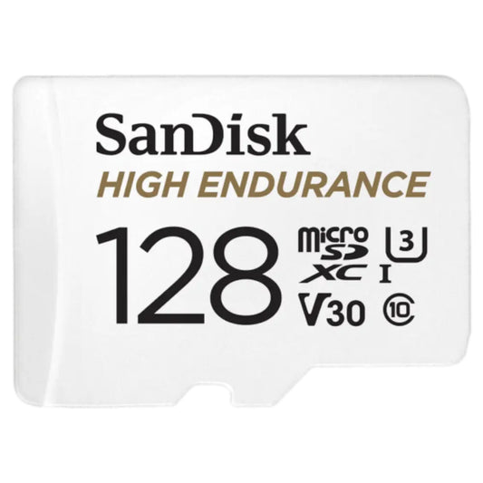 כרטיס SanDisk High Endurance microSDXC 128GB + SD Adapter