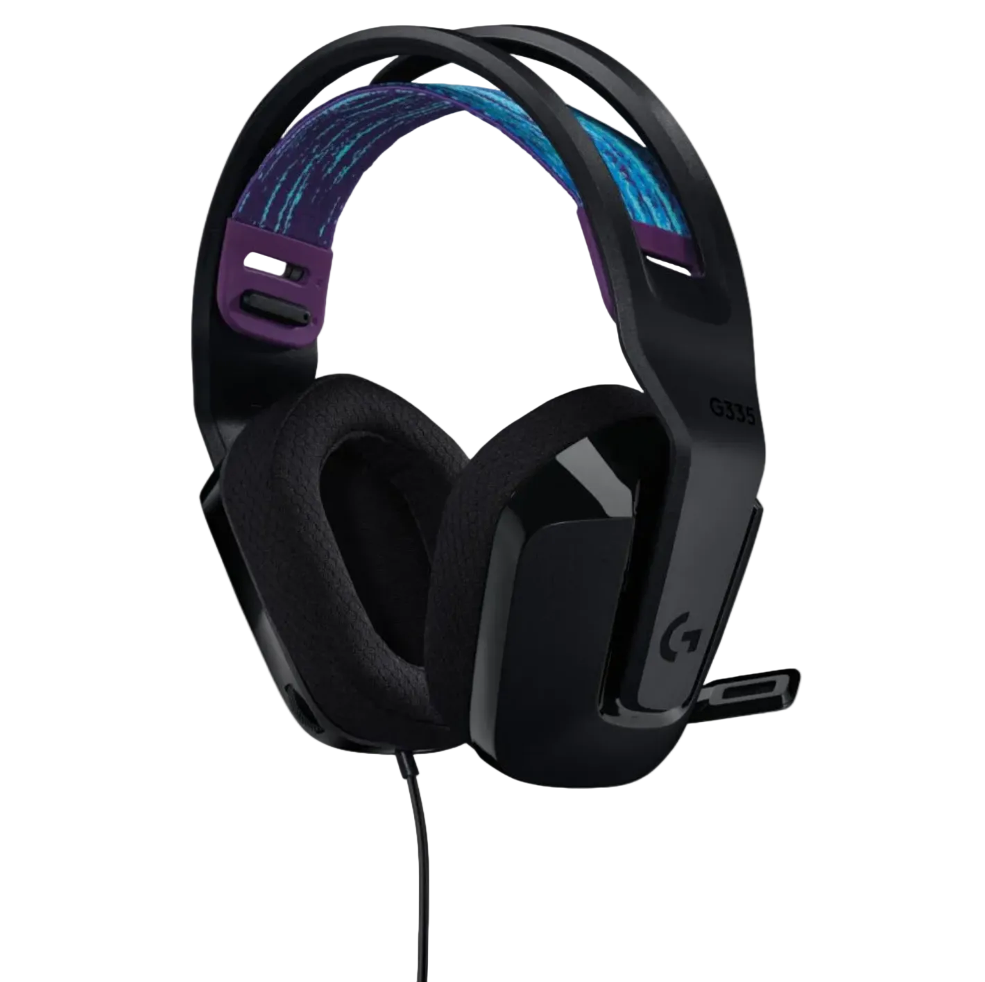 אוזניות גיימינג Logitech G335 - צבע שחור