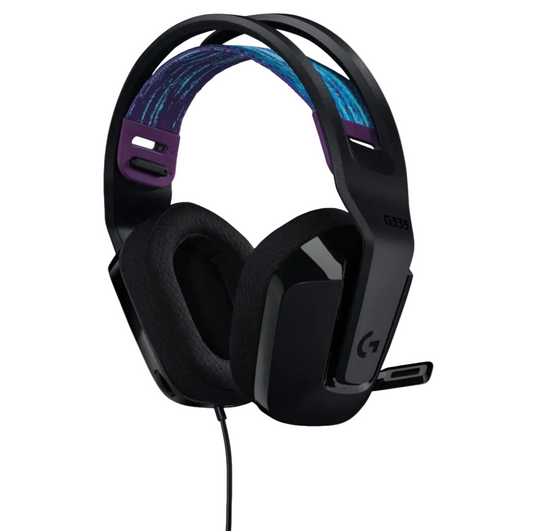 אוזניות גיימינג Logitech G335 - צבע שחור