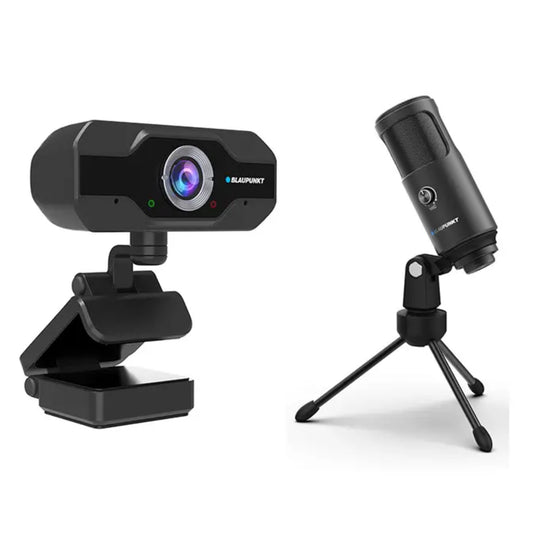 מצלמה 1080p + מיקרופון פודקאס מקצועי Blaupunkt