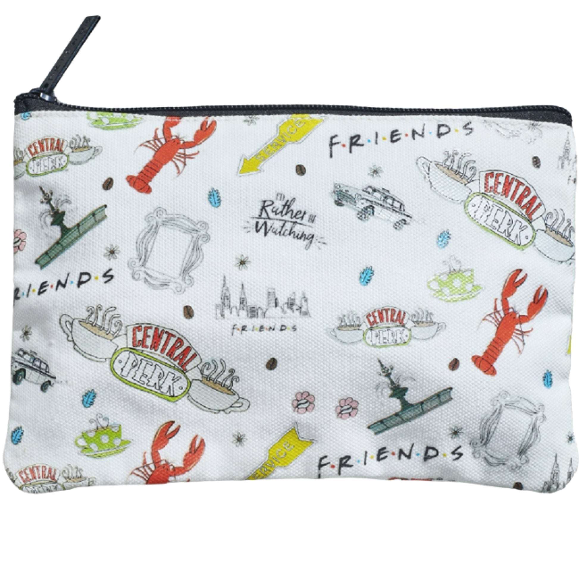 תיק איפור / קלמר לבן Friends