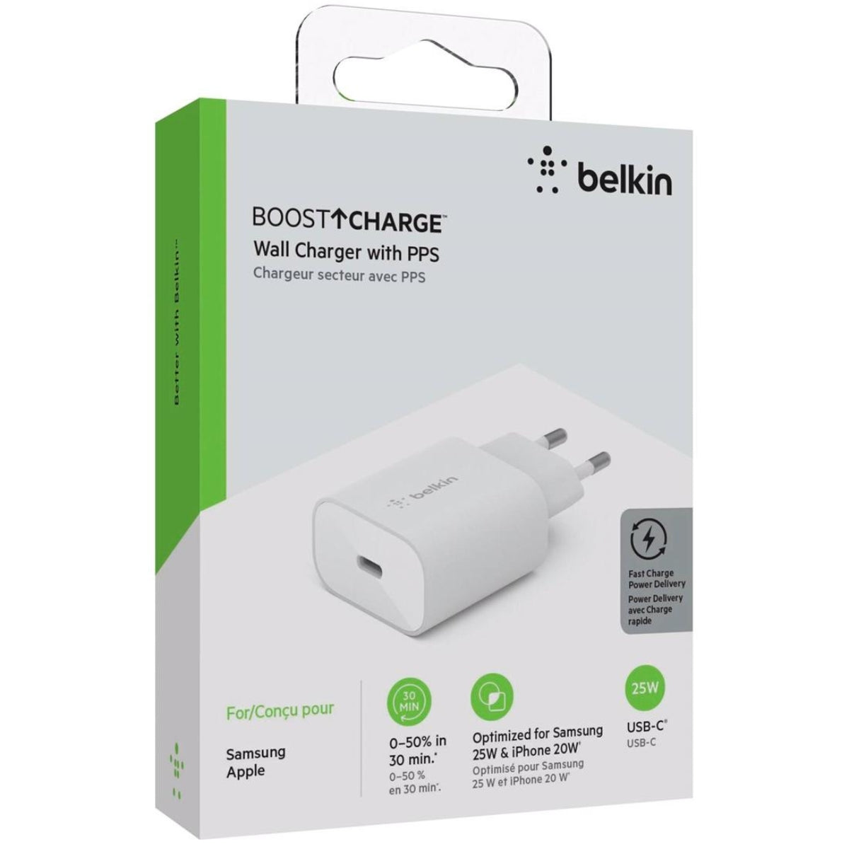 מטען Belkin USB-C  25W PD3.0 PPS