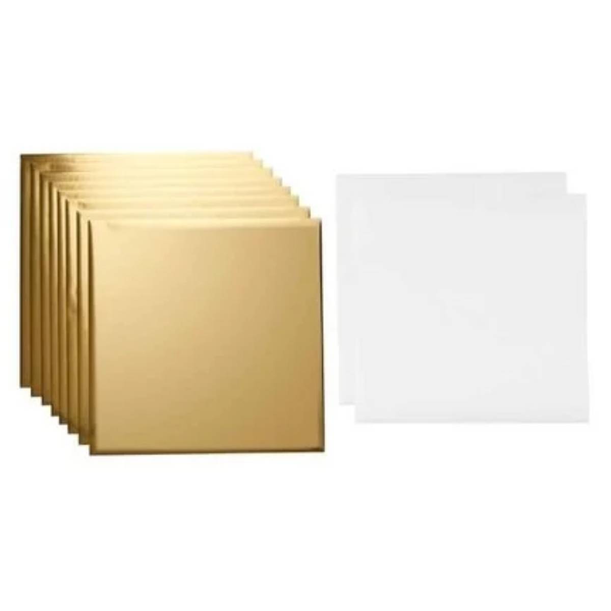 סט 8 ניירות טרנספר 30*30 ס"מ Foil Transfer Gold