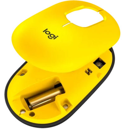 עכבר-אלחוטי-logitech-pop-צהוב