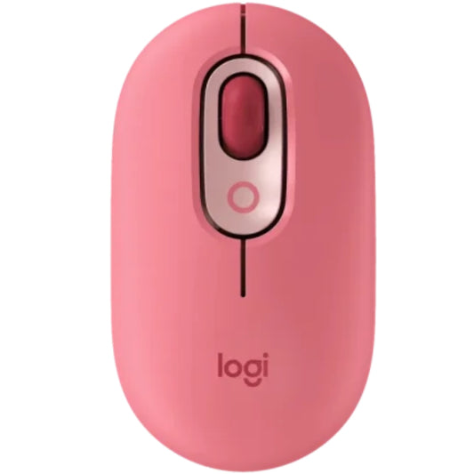 עכבר-אלחוטי-logitech-pop-ורוד