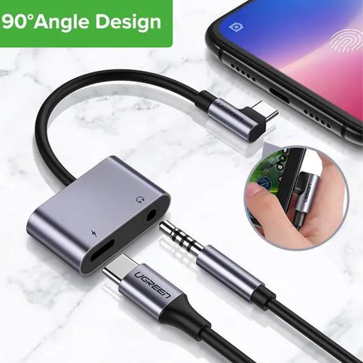 מתאם אודיו  USB-C  Ugreen