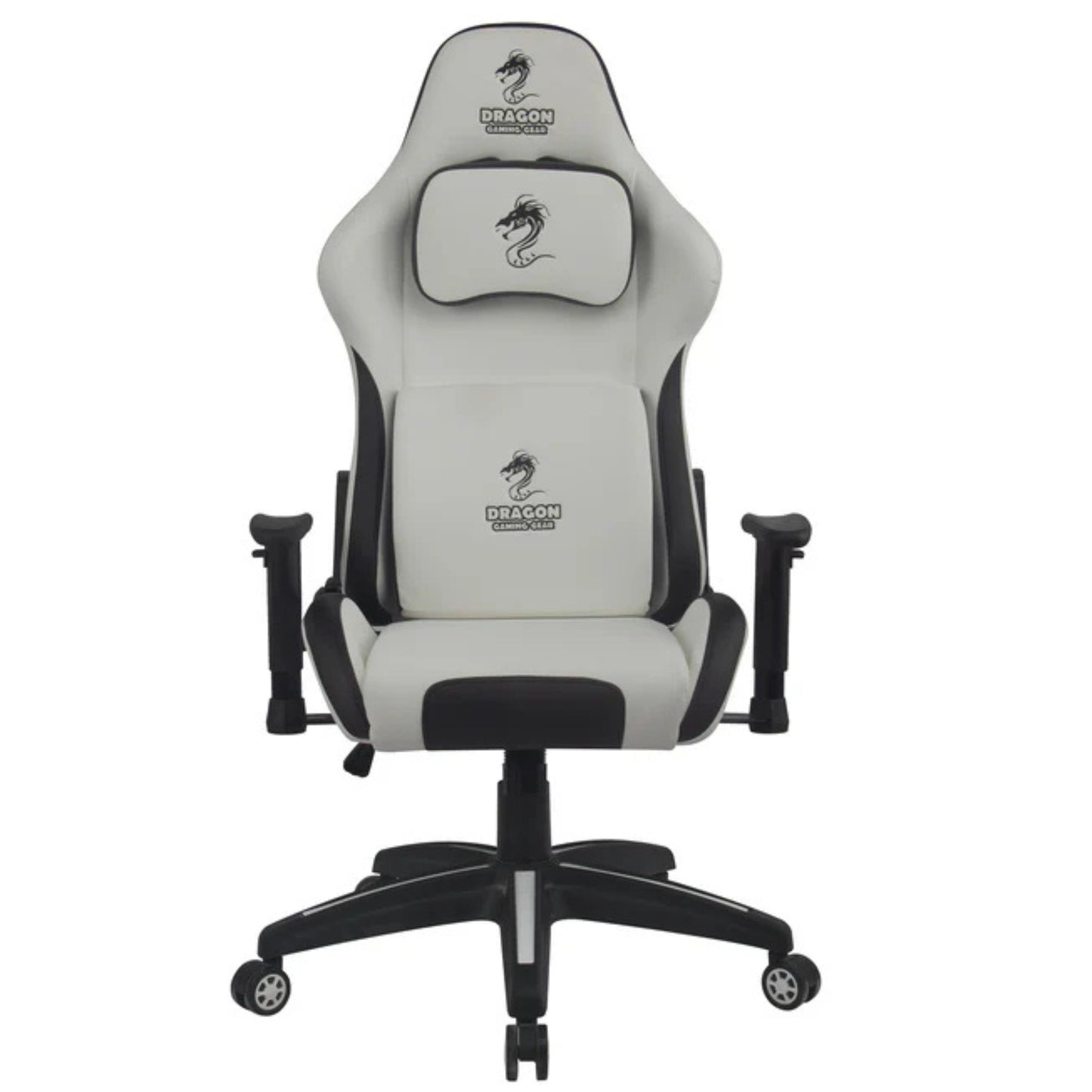 כיסא גיימינג דמוי עור Dragon Cyber לבן