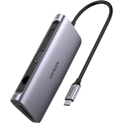 תחנת עגינה Ugreen Hub C USB Ethernet HDMI 9-in-1