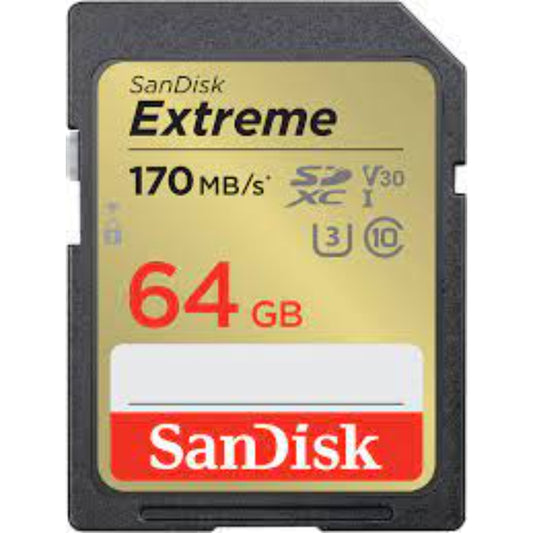 כרטיס-זיכרון-sandisk-extreme-sd-ex-4k-170mb-s-v30-64gb