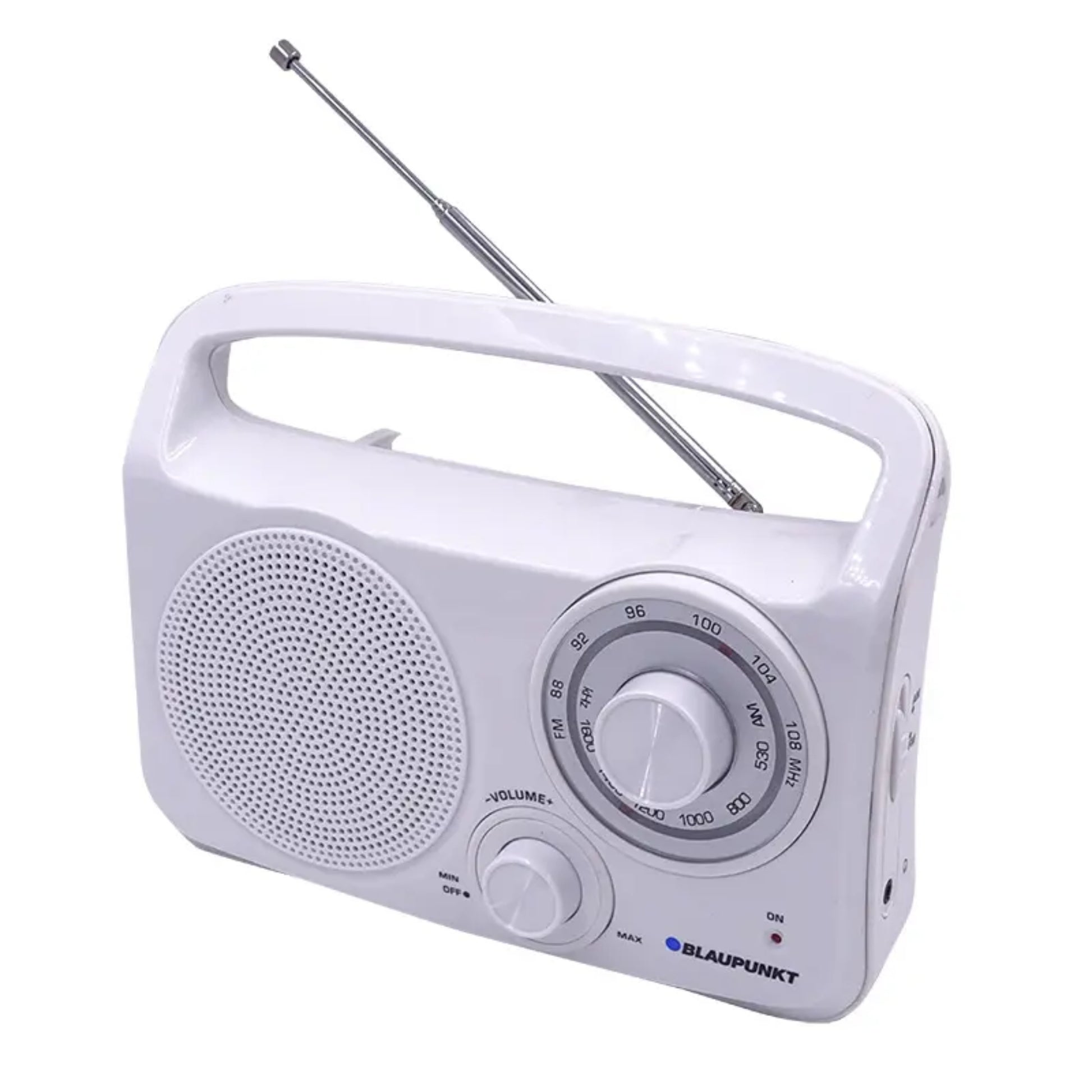 מכשיר רדיו חשמל סוללות AM/FM לבן BP-1500WT