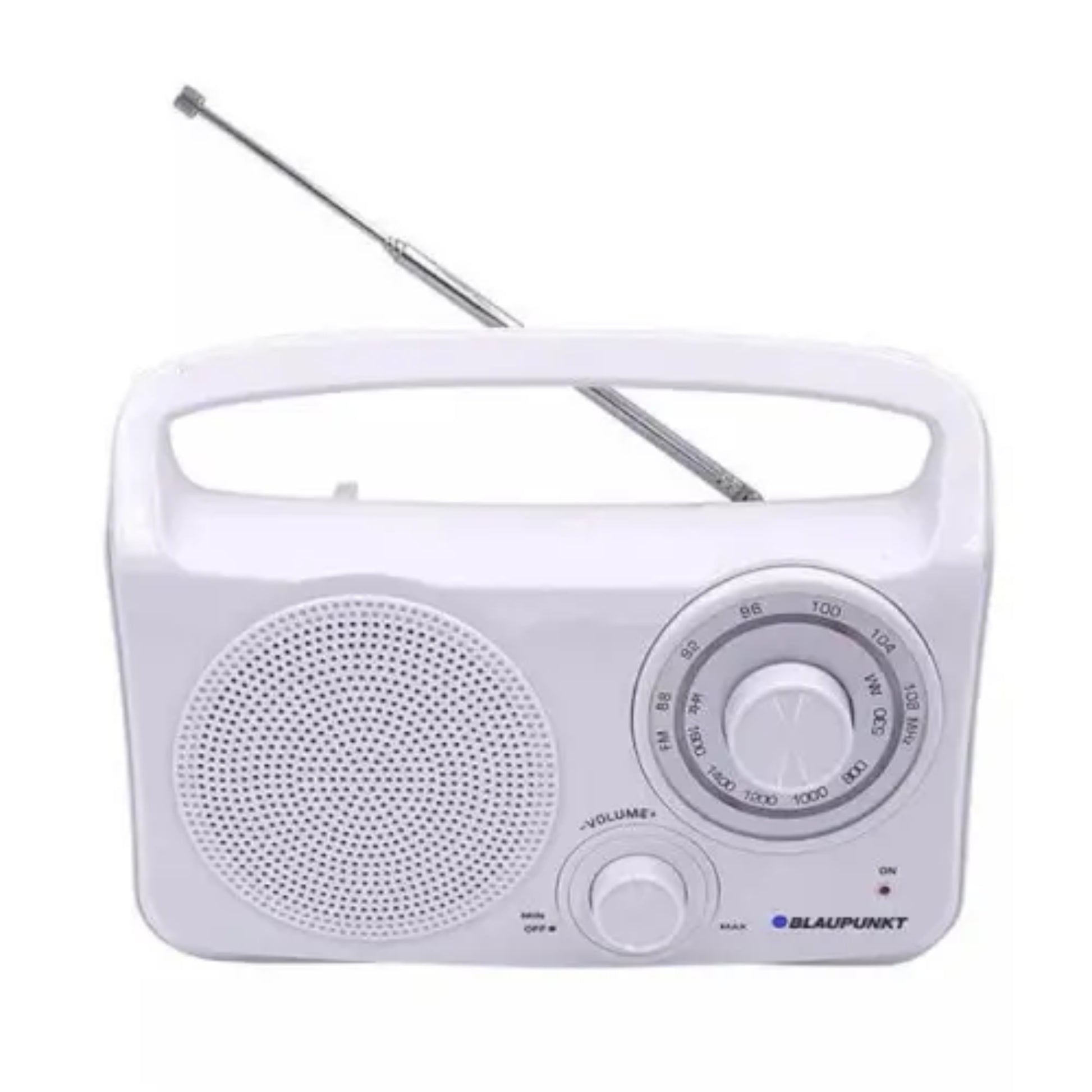 מכשיר רדיו חשמל סוללות AM/FM לבן BP-1500WT