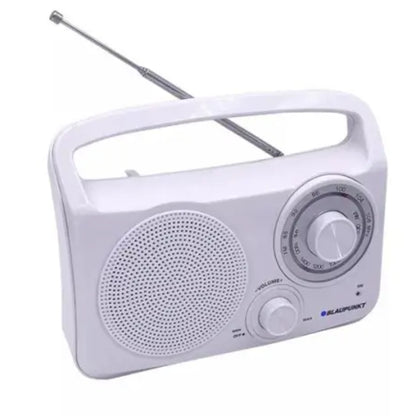 מכשיר רדיו חשמל סוללות AM/FM לבן BP-1500WT