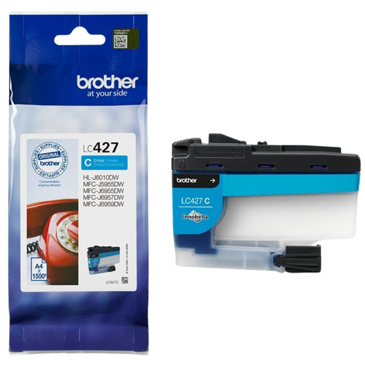 ראש דיו  עד 1,500 דף דגם Brother LC427C כחול