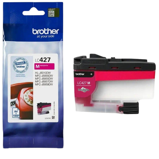 ראש דיו עד 1,500 דף דגם  Brother LC427M אדום