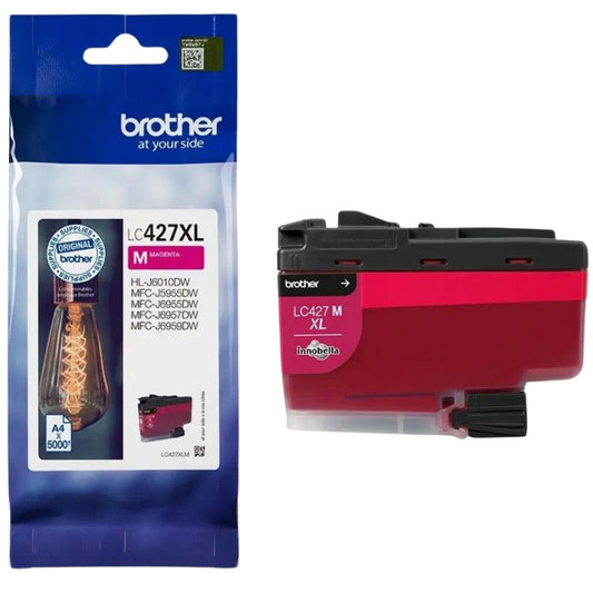 ראש דיו עד 5,000 דף דגם Brother LC427XLM אדום