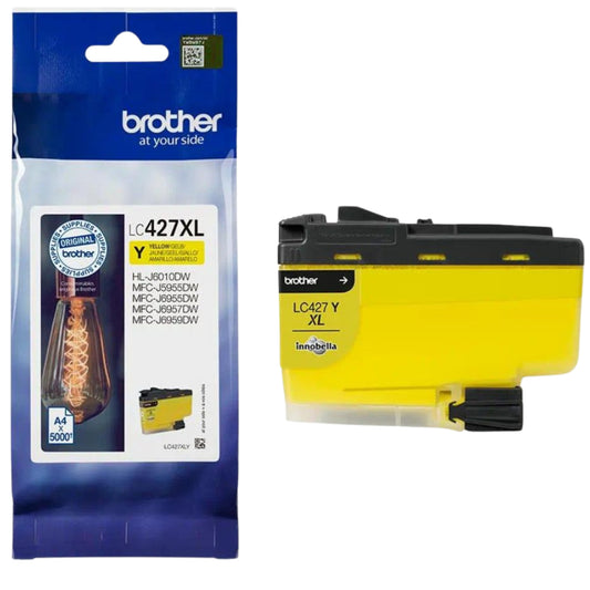 ראש דיו  עד 5,000 דף דגם Brother LC427XLY צהוב