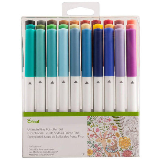 סט 30 עטים 0.4 מ"מ Cricut Ultimate Fine Point Pens