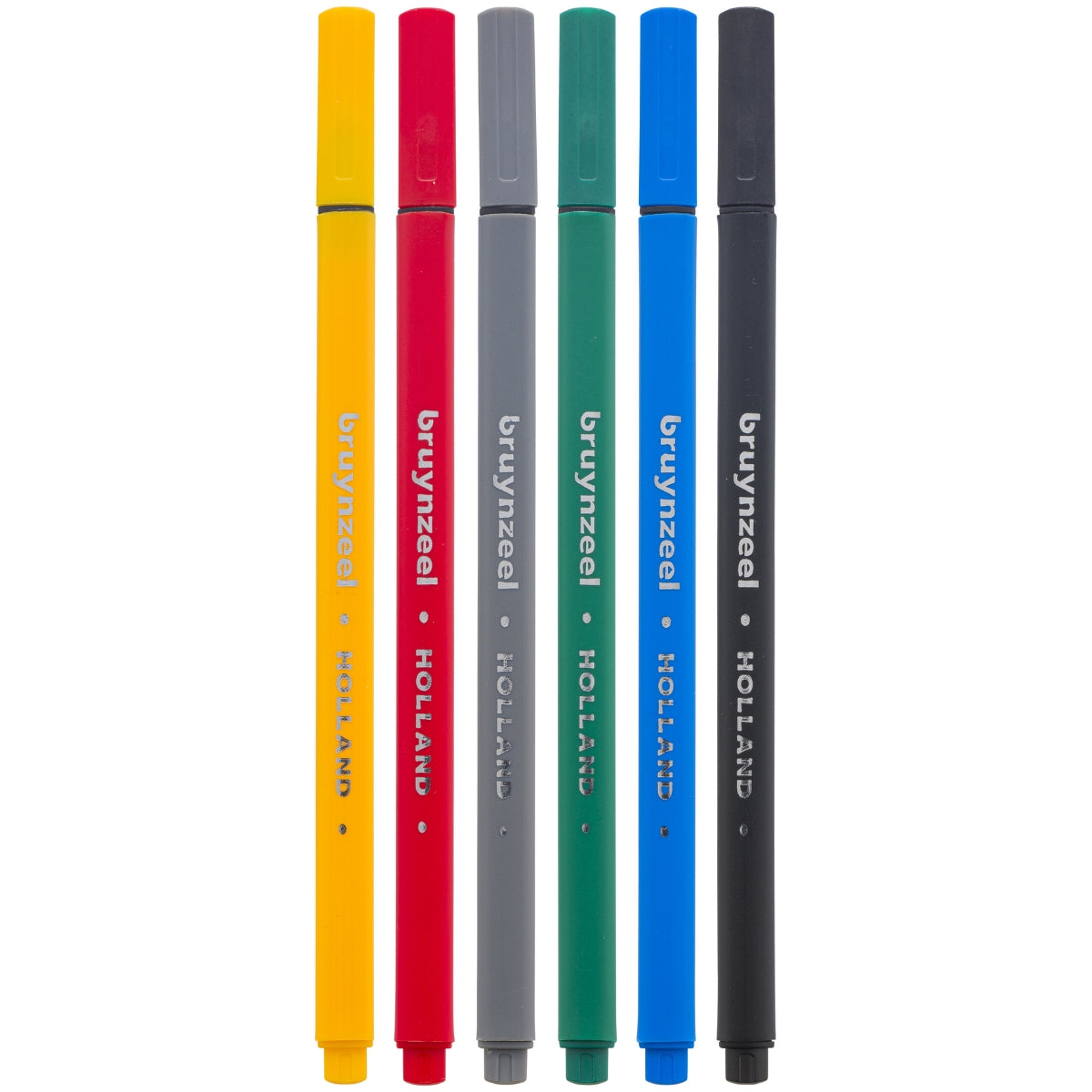 סט טושים 6 צבעי בסיס Bruynzeel Fineliner _2