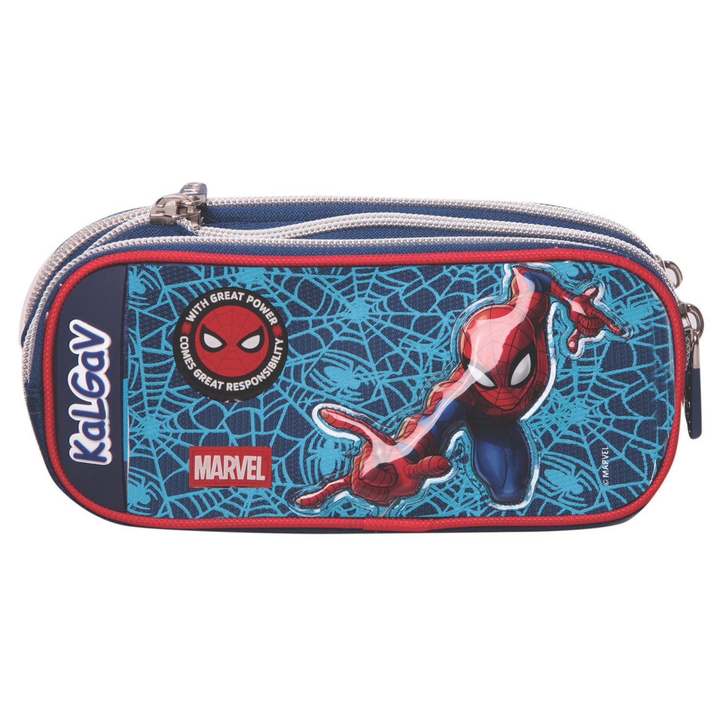 קלמר 2 תאים מתרחב Spiderman כחול כהה