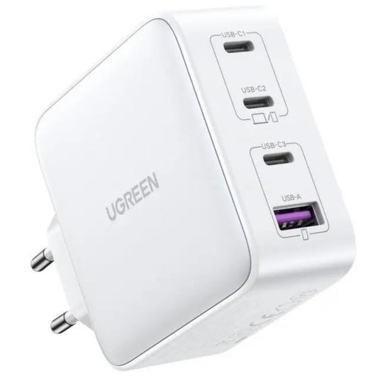 מטען קיר עם טעינה מהירה 3 יציאות USB-C ויציאת 100W USB-A