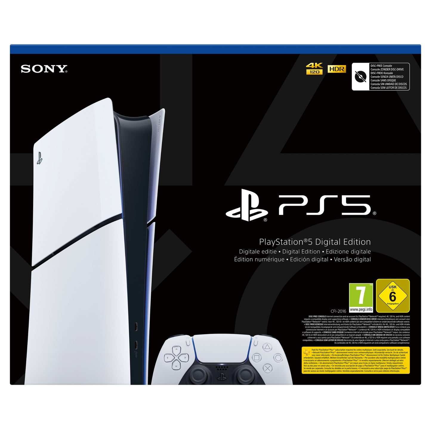 קונסולה PS5 Slim Digital Edition 1TB