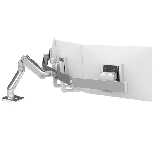 זרוע לשלושה מסכים גדולים HX Desk Triple Monitor Arm לבן