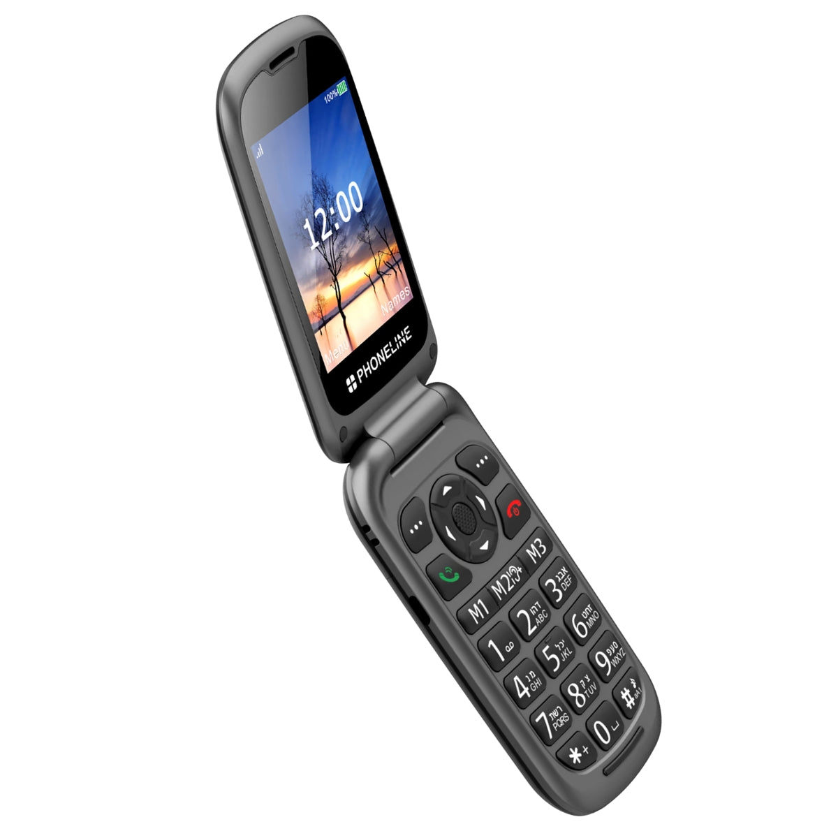 טלפון-סלולרי-מתקפל-למבוגרים-phoneline-f33-4g-אפור