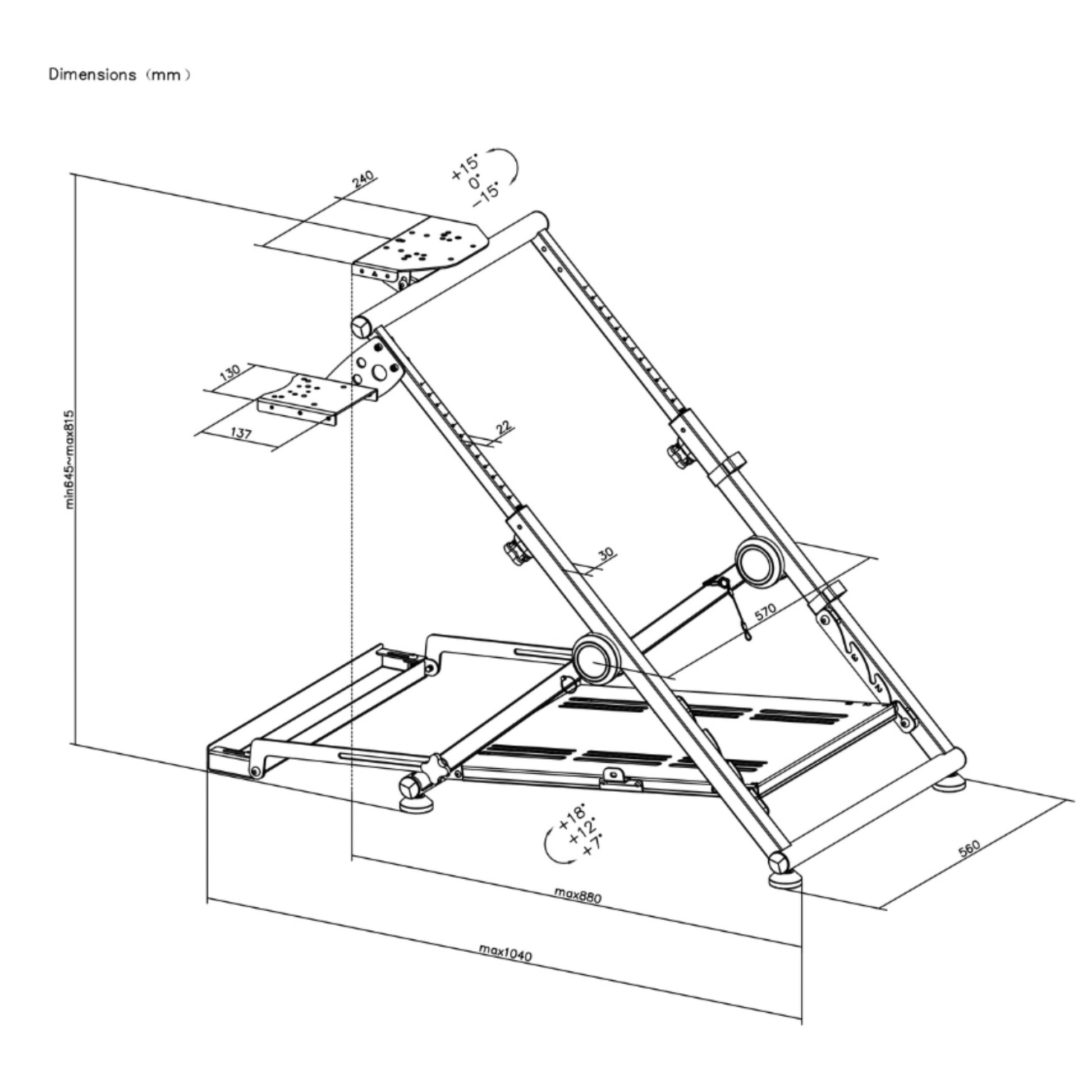 מעמד להגה Oplite Wheel Stand GT Pro