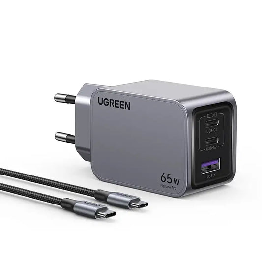 מטען קיר עם כבל Ugreen Nexode Pro 65w Gan