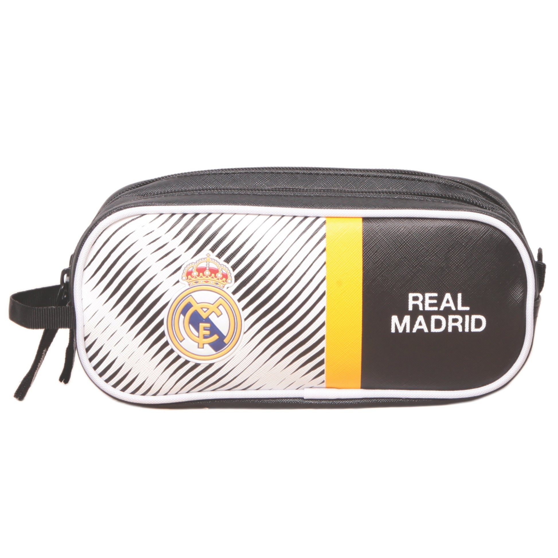 קלמר 2 תאים  Real Madrid שחור/לבן
