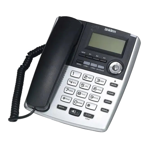 טלפון שולחני עם דיבורית שחור Uniden UNI-7401 BLK
