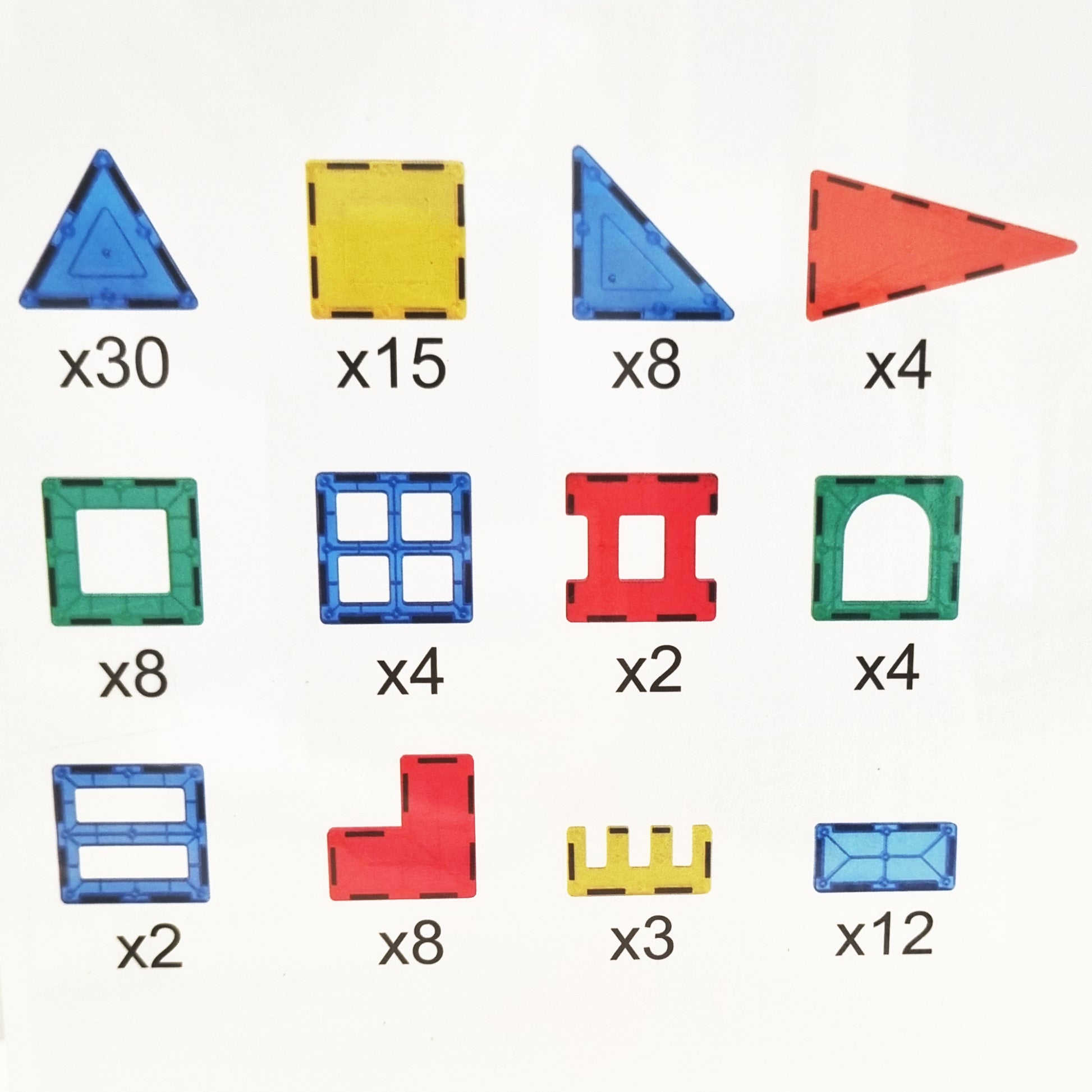 הרכבת מגנטים 100 חלקים MagnaBlox